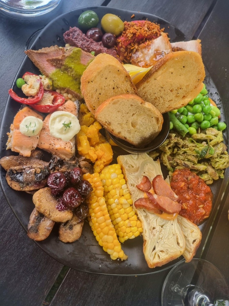 A delicious charcuterie board at Poppies
